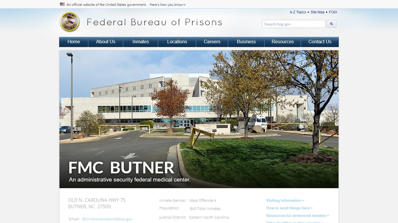FMC Butner - Federal Bureau of Prisons